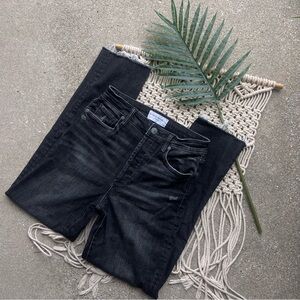 Evereve High Rise Washed Black Jeans Size 26